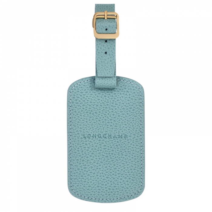 Longchamp Men's Le Foulonné Luggage tag Eucalyptus - Leather | Eucalyptus