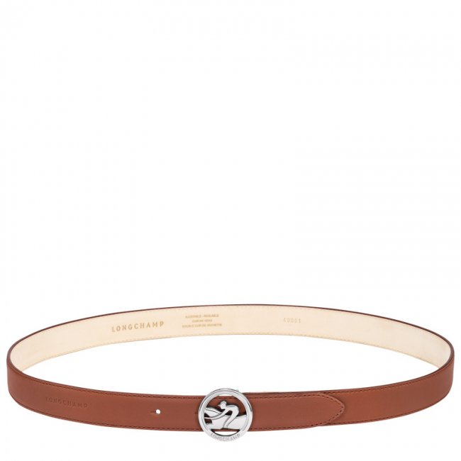 Longchamp Women's La Médaille Ladies' belt Cognac - Leather | Cognac