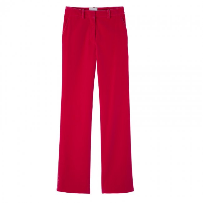 Longchamp Women's Trousers Pink - Velvet | Pink