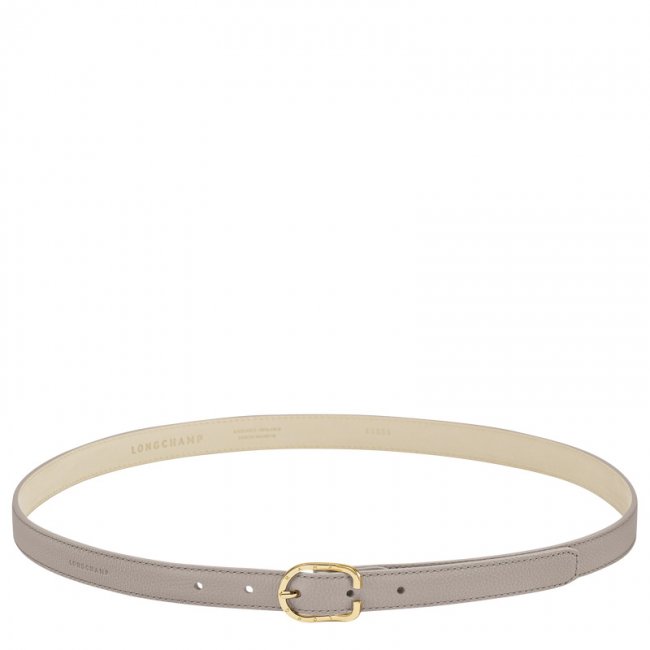 Longchamp Women's Le Foulonné Ladies' belt Turtledove - Leather | Turtledove