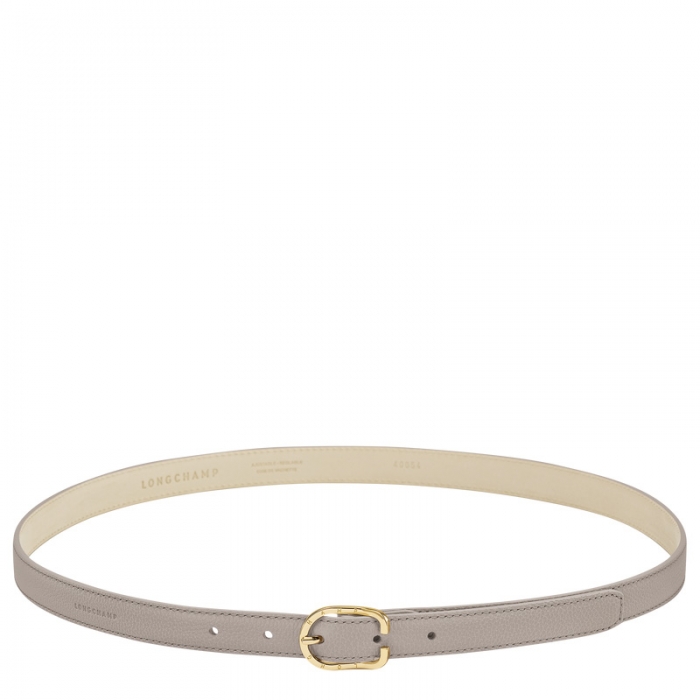 Longchamp Women's Le Foulonné Ladies' belt Turtledove - Leather | Turtledove