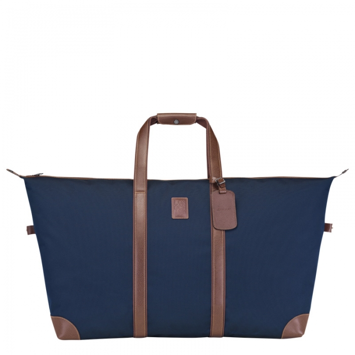 Longchamp Women's Boxford XL Travel bag Blue - Recycled canvas | Blue