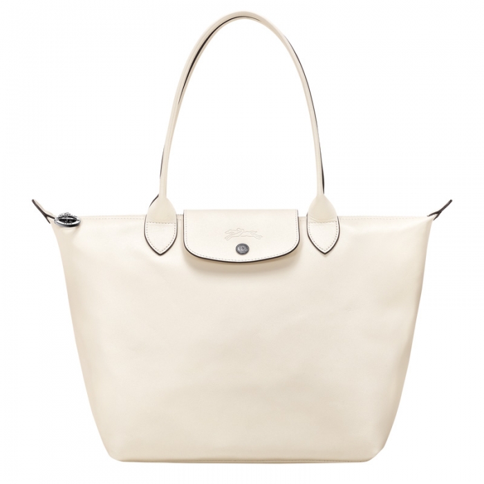 Longchamp Women's Le Pliage Xtra M Tote bag Ecru - Leather | Ecru