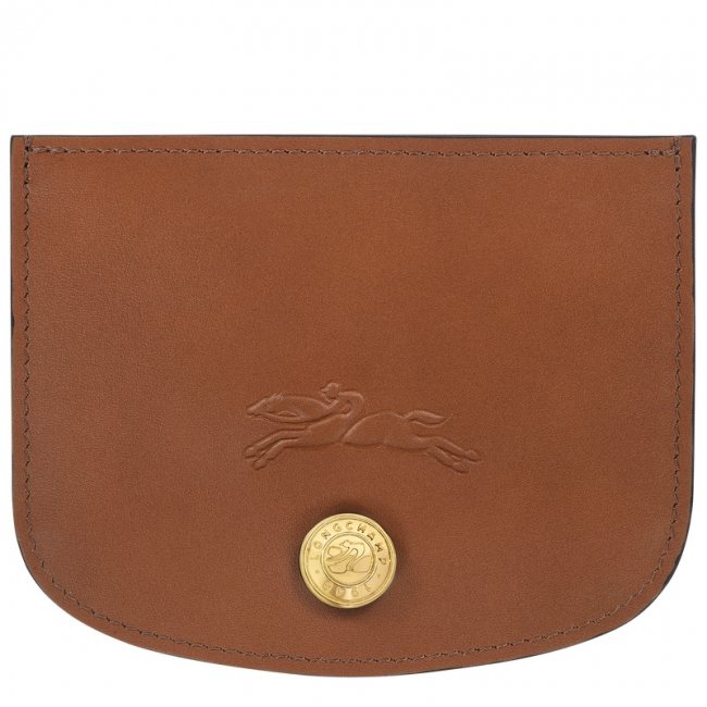 Longchamp Women's Épure Card holder Cognac - Leather | Cognac