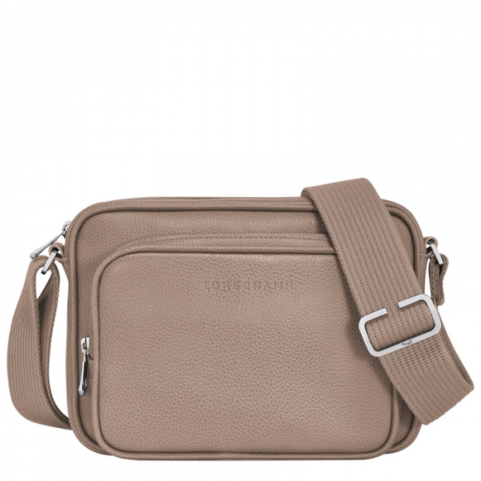 Longchamp Men's Le Foulonné S Camera bag Turtledove - Leather | Turtledove