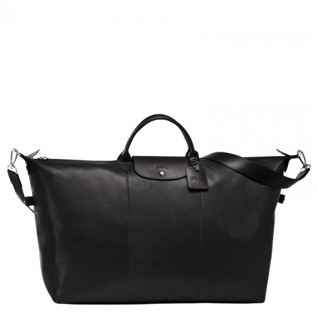 Longchamp Women's Le Foulonné L Travel bag Black - Leather | Black