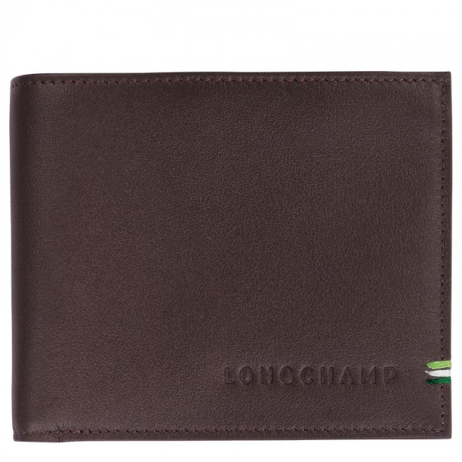 Longchamp Men's sur Seine Wallet Mocha - Leather | Mocha