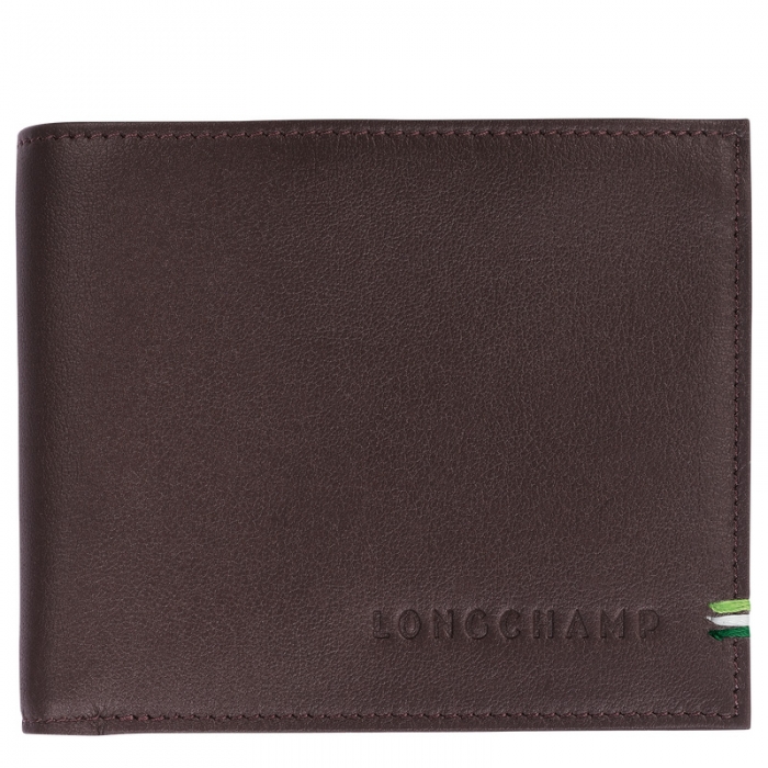 Longchamp Men's sur Seine Wallet Mocha - Leather | Mocha