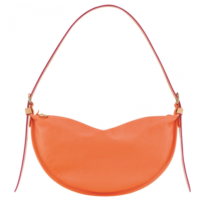 Longchamp Women's Smoothie M Crossbody bag Orange - Leather | Orange