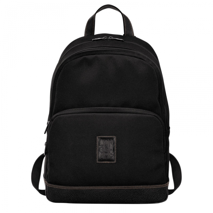 Longchamp Men's Boxford Backpack Black - Recycled canvas | Black