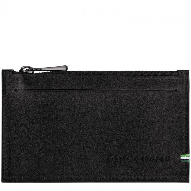 Longchamp Men's sur Seine Coin purse Black - Leather | Black