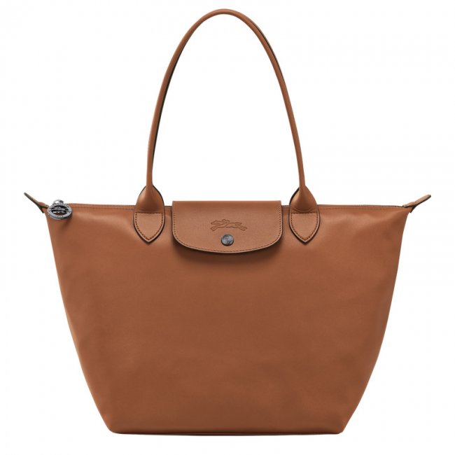 Longchamp Women's Le Pliage Xtra M Tote bag Cognac - Leather | Cognac