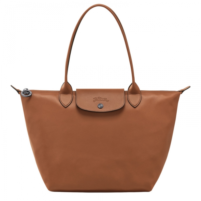 Longchamp Women's Le Pliage Xtra M Tote bag Cognac - Leather | Cognac
