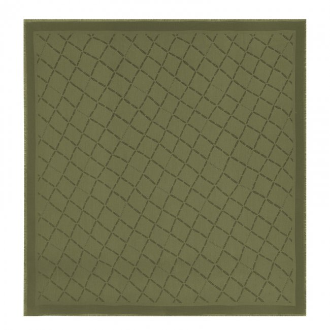 Longchamp Men's Le Roseau Shawl Khaki - Silk Blend | Khaki
