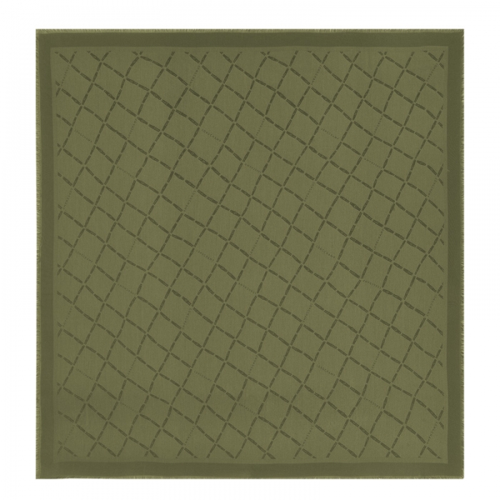 Longchamp Men's Le Roseau Shawl Khaki - Silk Blend | Khaki