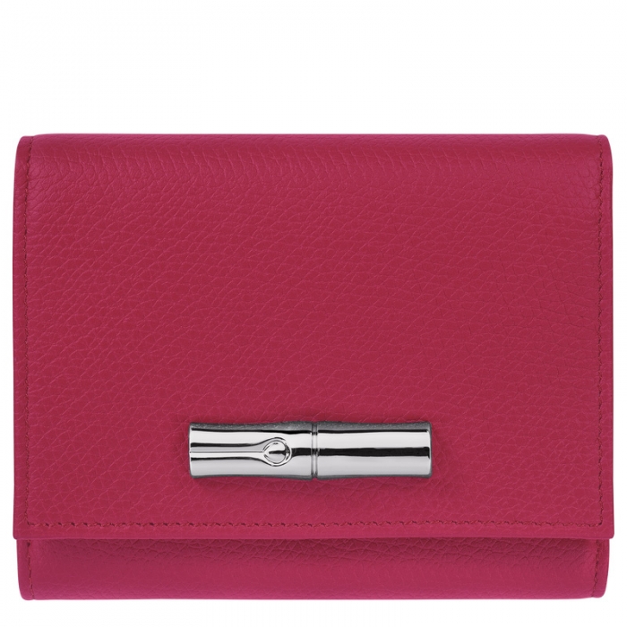 Longchamp Women's Le Roseau Wallet Beetroot - Leather | Beetroot