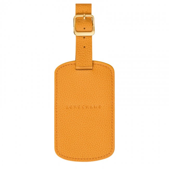 Longchamp Women's Le Foulonné Luggage tag Apricot - Leather | Apricot