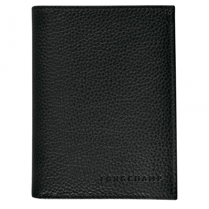 Longchamp Women's Le Foulonné Wallet Black - Leather | Black