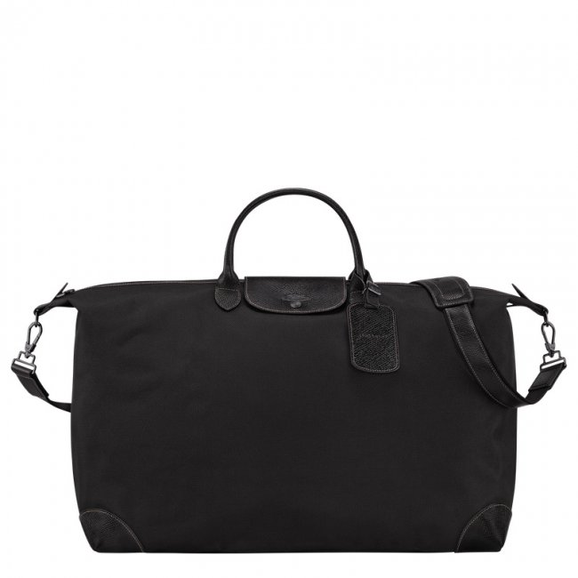 Longchamp Women's Boxford XL Travel bag Black - Recycled canvas | Black