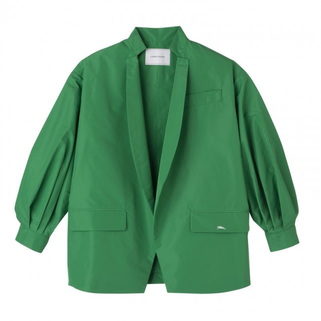 Longchamp Women's Kimono jacket Green - Technical taffeta | Green