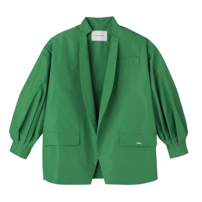 Longchamp Women's Kimono jacket Green - Technical taffeta | Green