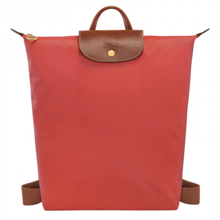 Longchamp Men's Le Pliage Original M Backpack Tomato - Canvas | Tomato