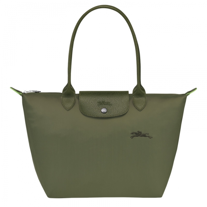 Longchamp Women's Le Pliage Green M Tote bag Forest - Recycled canvas | Forest