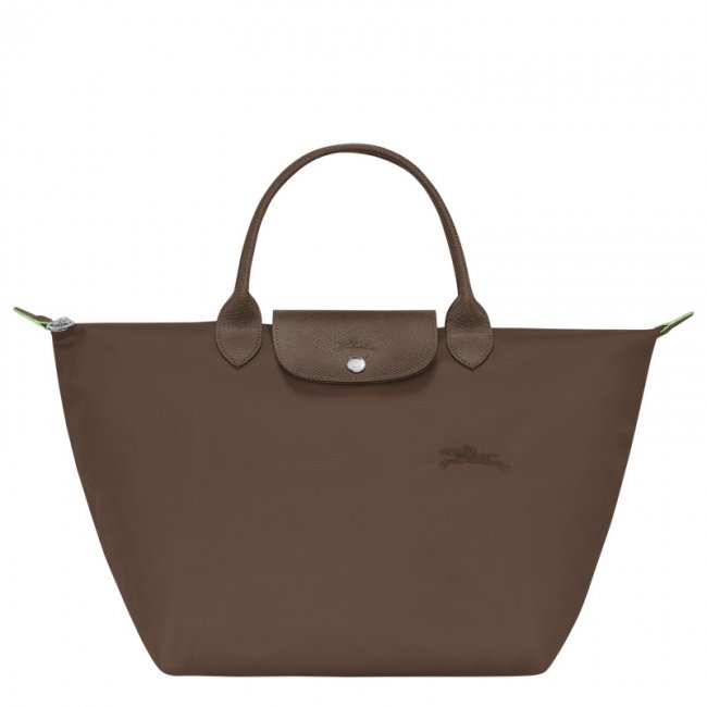 Longchamp Women's Le Pliage Green M Handbag Terra - Recycled canvas | Terra