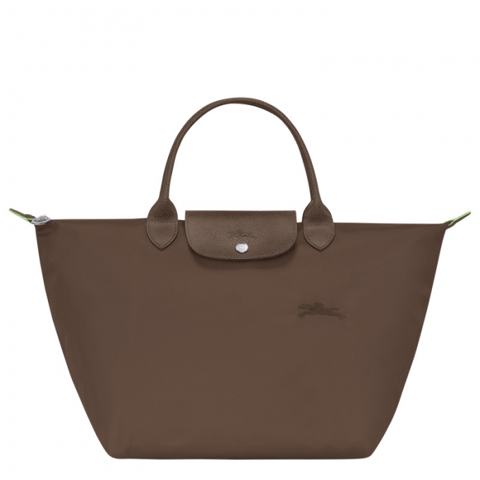 Longchamp Women's Le Pliage Green M Handbag Terra - Recycled canvas | Terra
