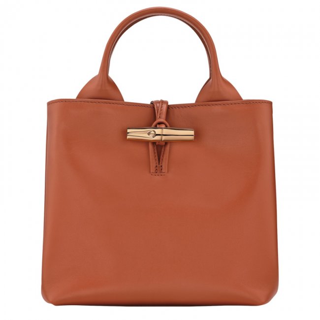 Longchamp Women's Le Roseau S Handbag Bark - Leather | Bark