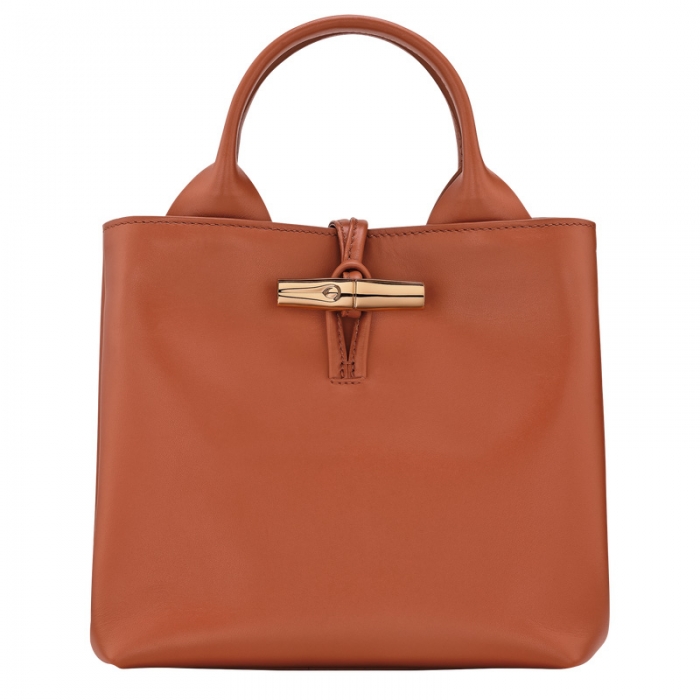 Longchamp Women's Le Roseau S Handbag Bark - Leather | Bark