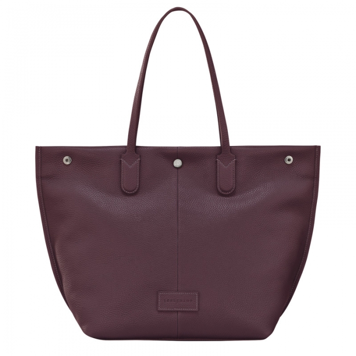 Longchamp Women's Essential L Tote bag Eggplant - Leather | Eggplant