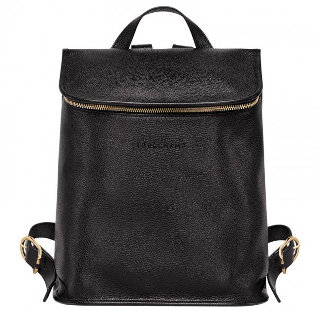 Longchamp Women's Le Foulonné Backpack Black - Leather | Black