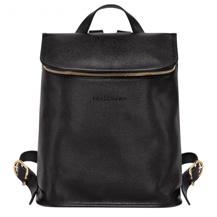 Longchamp Women's Le Foulonné Backpack Black - Leather | Black