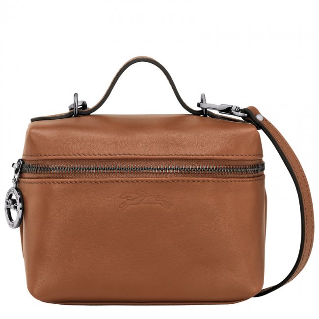 Longchamp Women's Le Pliage Xtra XS Vanity Cognac - Leather | Cognac