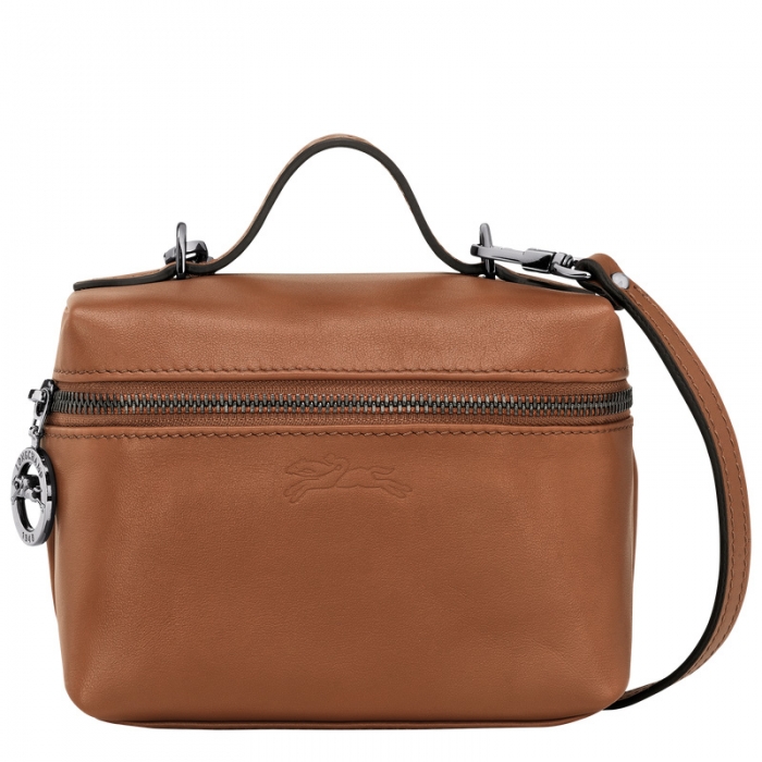 Longchamp Women's Le Pliage Xtra XS Vanity Cognac - Leather | Cognac