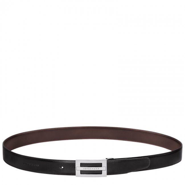 Longchamp Men's Delta Box Black/Mocha - Leather | Black/Mocha