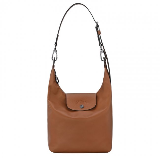 Longchamp Women's Le Pliage Xtra M Shoulder bag Cognac - Leather | Cognac