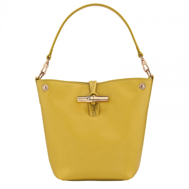 Longchamp Women's Le Roseau XS Bucket bag Ginger - Leather | Ginger