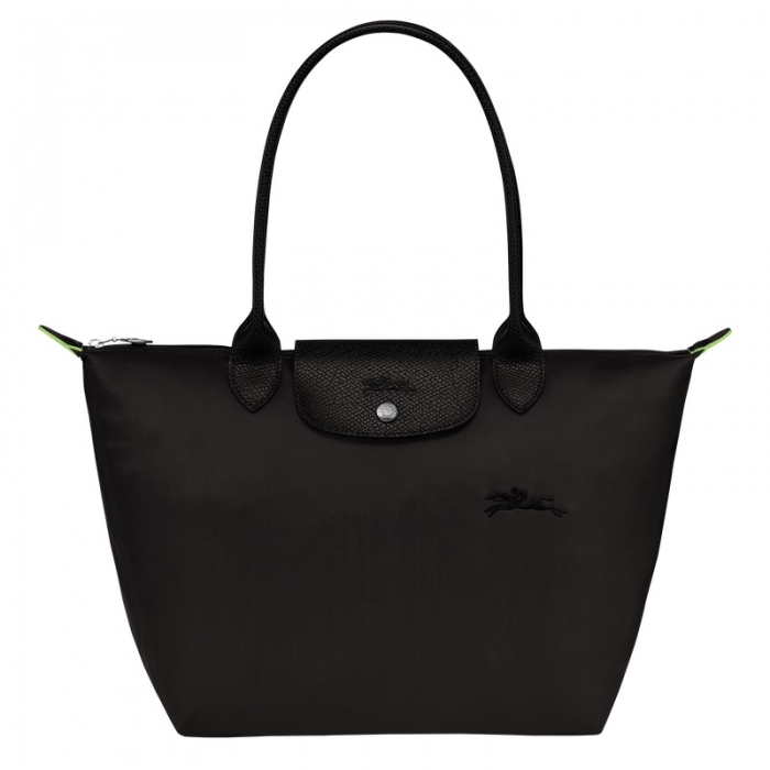 Longchamp Women's Le Pliage Green M Tote bag Black - Recycled canvas | Black