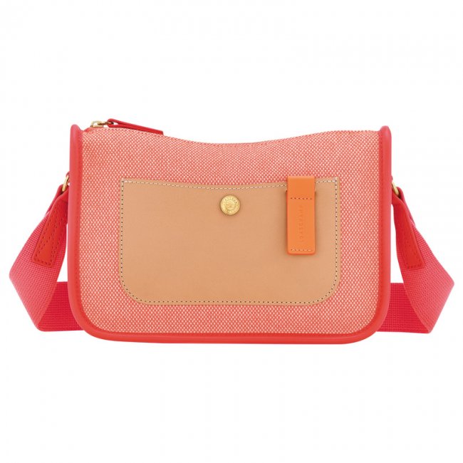 Longchamp Women's Le Foulonné S Crossbody bag Tomato - Canvas | Tomato