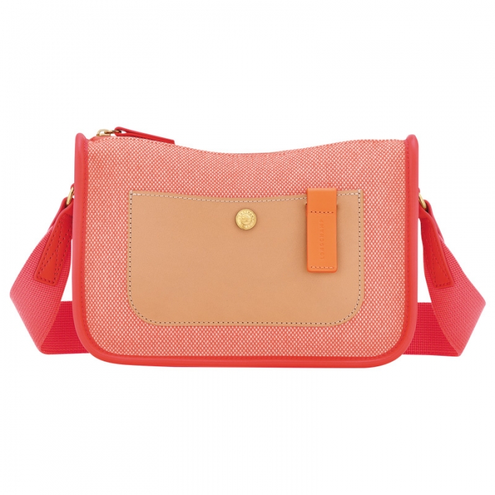 Longchamp Women's Le Foulonné S Crossbody bag Tomato - Canvas | Tomato