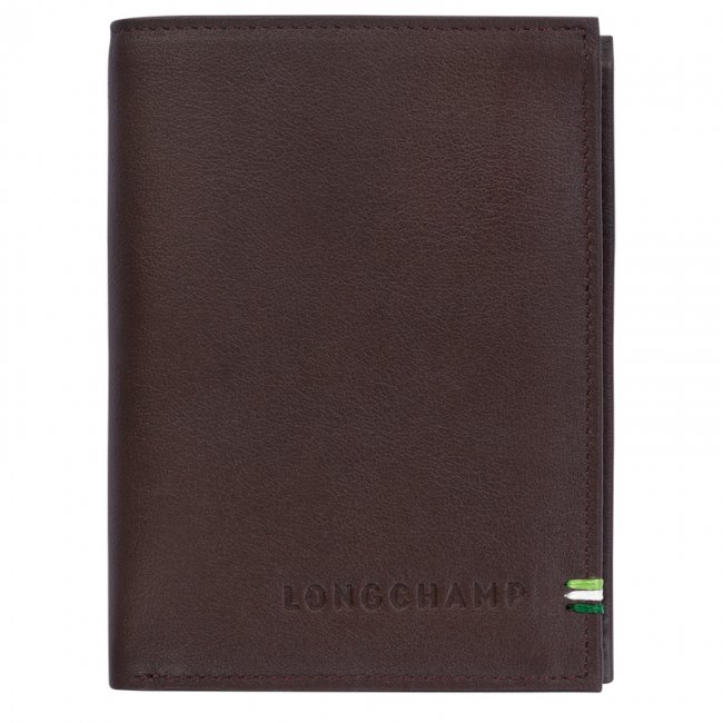 Longchamp Men's sur Seine Wallet Mocha - Leather | Mocha