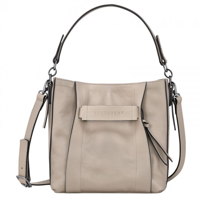 Longchamp Women's 3D S Crossbody bag Clay - Leather | Clay