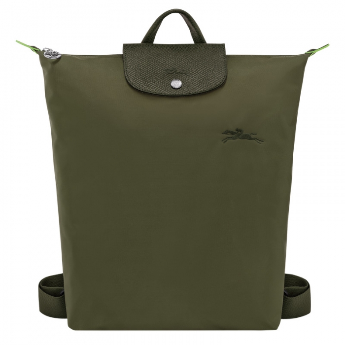 Longchamp Men's Le Pliage Green M Backpack Forest - Canvas | Forest