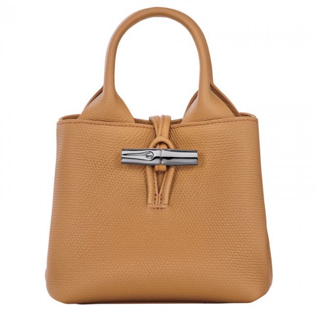Longchamp Women's Le Roseau XS Handbag Walnut - Leather | Walnut