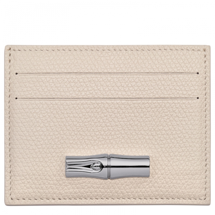 Longchamp Women's Le Roseau Card holder Paper - Leather | Paper