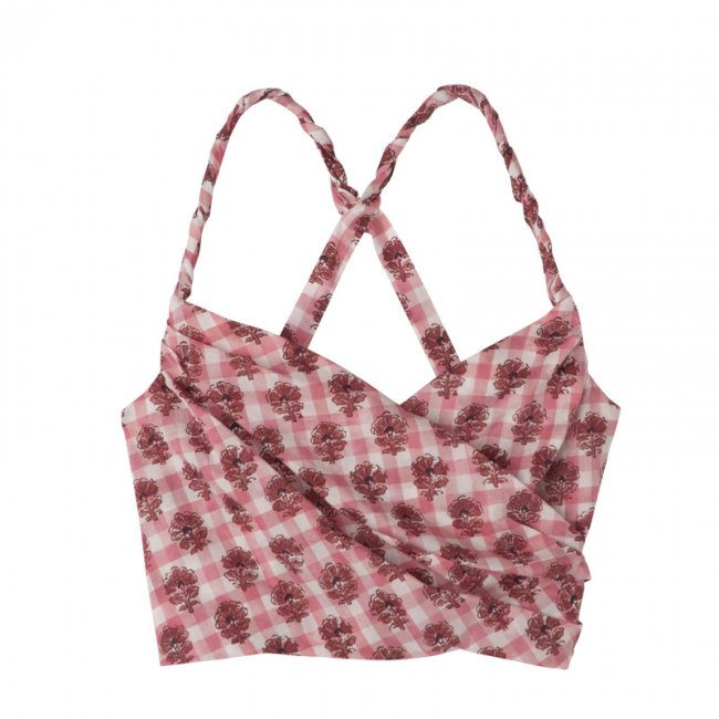 Longchamp Women's Top Blush - Vichy print veil | Blush