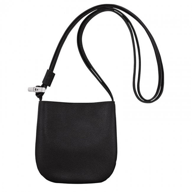Longchamp Women's Le Roseau S Crossbody bag Black - Leather | Black