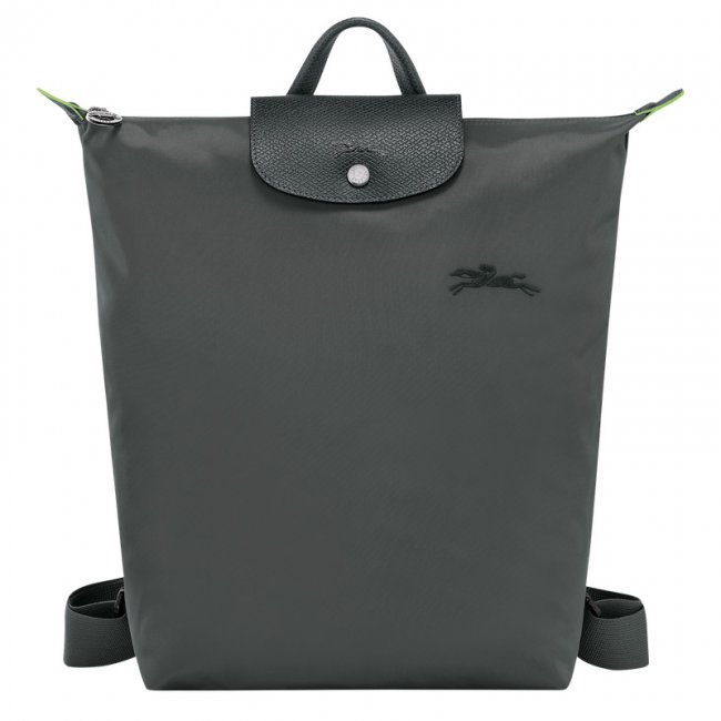 Longchamp Men's Le Pliage Green M Backpack Graphite - Canvas | Graphite